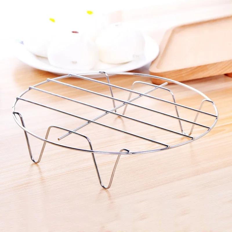 High Foot Stainless Steel Steaming Rack Four-corner Steamer Egg Rice Cooker Vegetable
