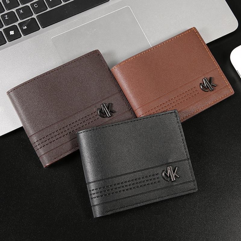 Short Men's Wallet, Business Casual Soft Wallet, Multi-card Large-capacity Small Wallet, Men's Wallet.