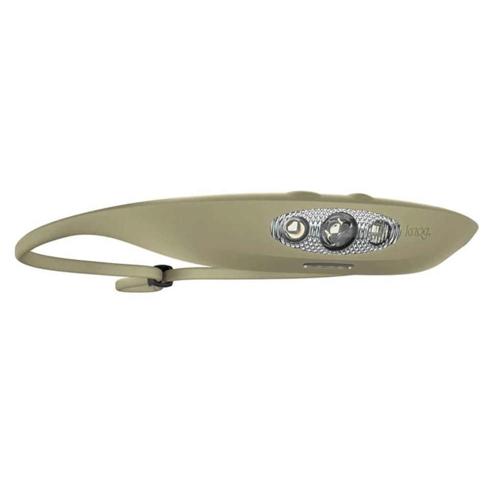 [Genuine Japanese Product] KNOG Headlight Bandicoot 250 Lumens Olive (Green) Free size (30-66cm)