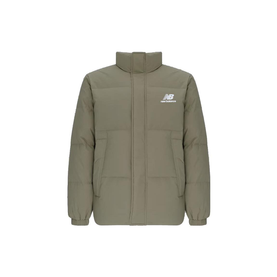 New Balance Logo Sports Down Jackets Asia Sizing Green Unisex AMJ24359-CGN M