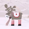 Wooden Joyful Christmas Reindeer Ornaments Playful Colorful Decorations For Celebrations Festive