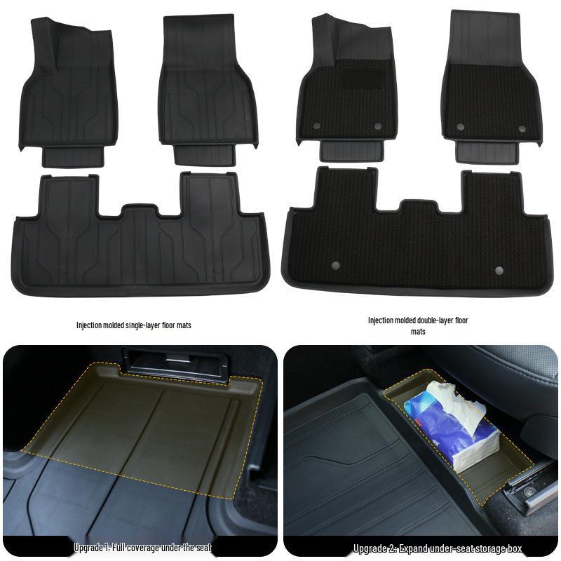 Telsa Model Y Full-Coverage Right-Hand Drive Floor Mats - Ideal Accessories