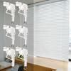 6Pcs Hexagonal Blinds Cord Control Head for Horizontal Blinds Hexagon Gear Hook Connection Window Curtain Rod Tilter
