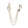 Gifts Zinc Zinc Alloy Clothes Accessories Sweater Coat Collar Pin Korean Style Badge Musical Note Brooch