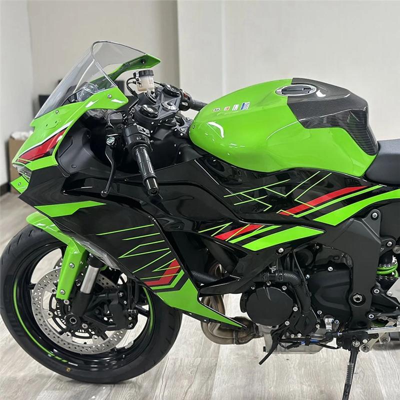 Precise Motorcycle Fuel Gas Tank Cover Protector For KAWASAKI Ninja ZX6R ZX-6R 2019-2024