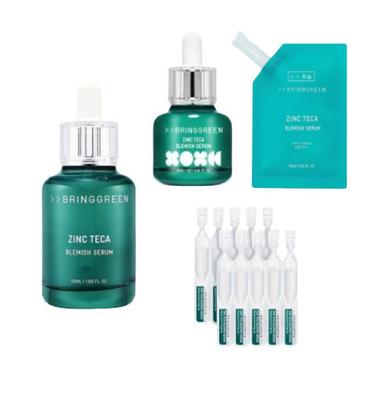 Zink Teca Blemish Serum 50ml + 25ml Nachfüllung / 25ml + 25ml Nachfüllung / 1,5ml x10 Stück (3 Optionen)