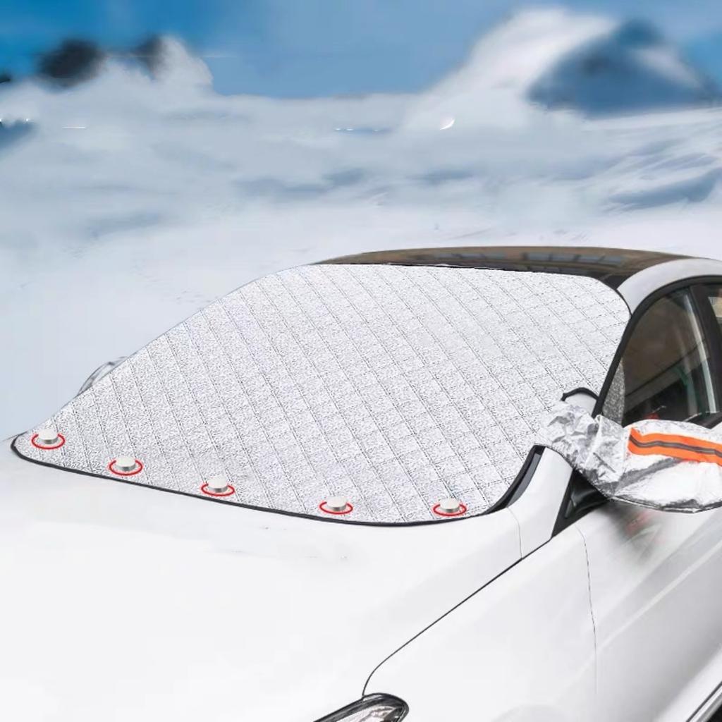Magnet Thicken Car Sunshade Snow Cover Auto Windshield Snow Ice Frost Shield Sun Shade UV Protector Film Windscreen Snow Cover