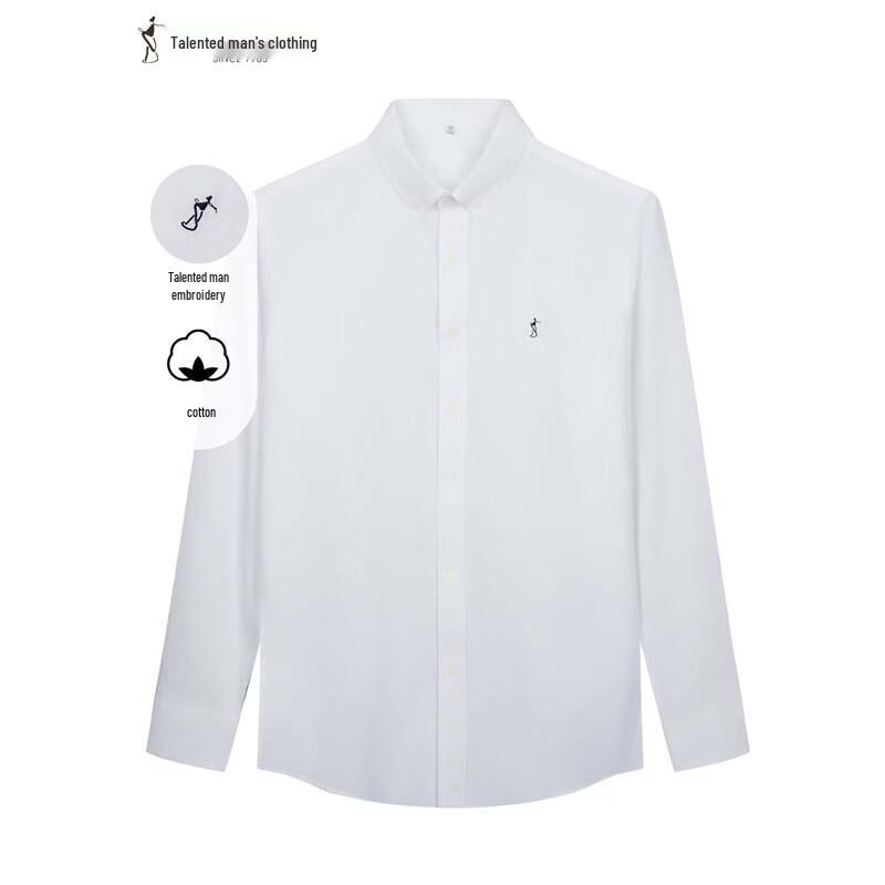 

TRIES Men s Embroidered Long-Sleeve Cotton Shirt M