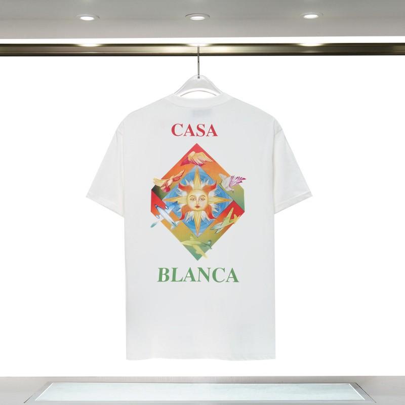 Casablanca 23 Frühling und Sommer Neuheit Fantasie Tor Sternenhimmel Schloss Casa Buchstaben Logo Kurzarm Partner T-Shirt