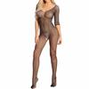 Fashion Women Hollow Out Sexy Lingerie Solid Fishnet Dress  Size Bodysuit