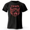 New Trendy Lazy Cat Cotton Short Sleeved Men Daily Sports Fitness Running Top Soft and Breathable Oversized Loose Casual Tshirt
