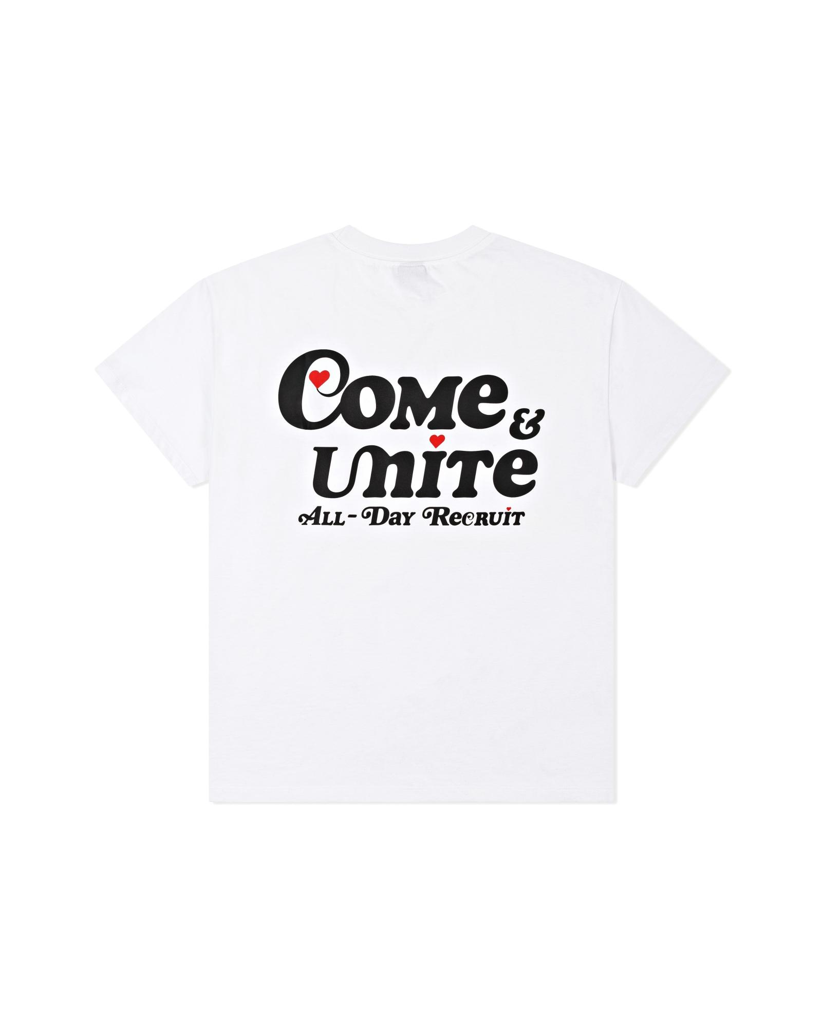Community Club Come & Unite Tee White L