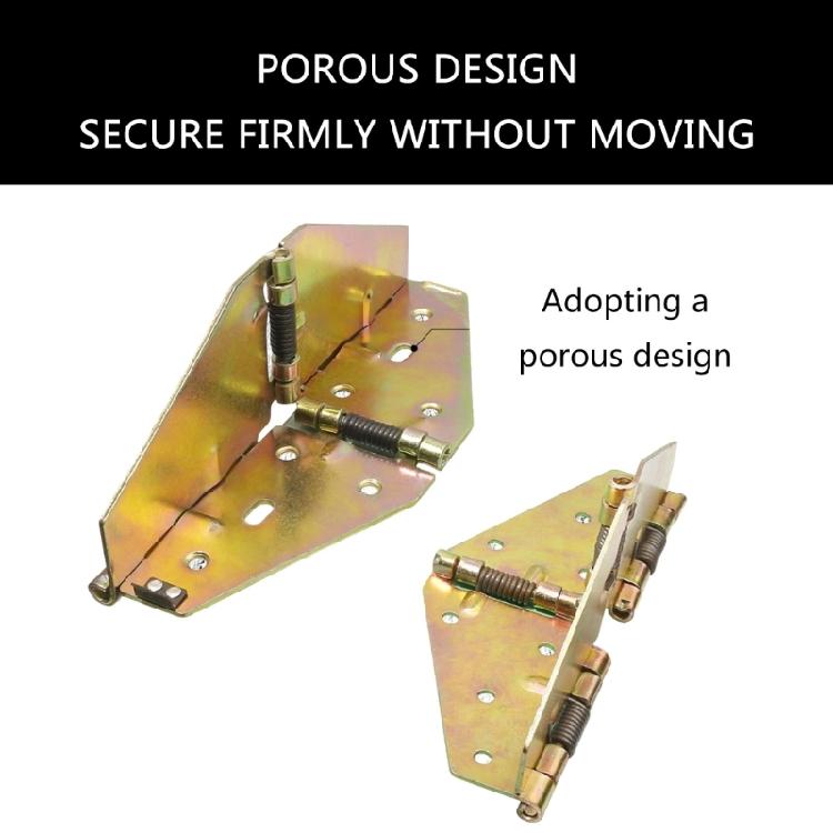 4pcs Folding Hinges Set for Round Dining Desks Cabinet Hardware with Screws Included Space Saving Folding Hinges Set