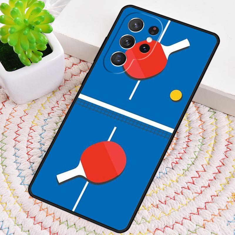 Table Tennis Sport TPU Phone Case For Samsung Galaxy note 10 pro S26 S25 S24 S23 S22 Ultra Plus S21 FE S20 Shockproof Cover