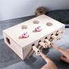 Solid Wood Whack-a-Mole Educational Cat Toy - Internet Sensation!