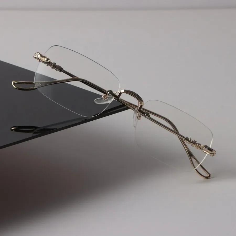 Minimalist Luxury Square Frame Glasses Clear Lens Eyewear for Women Men Cool Transparent Oculos