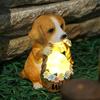 American-Style Solar Dog Night Light: Cute Garden Animal Ornament
