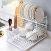 Foldable Countertop Dish Drying Rack with Knife Holder
