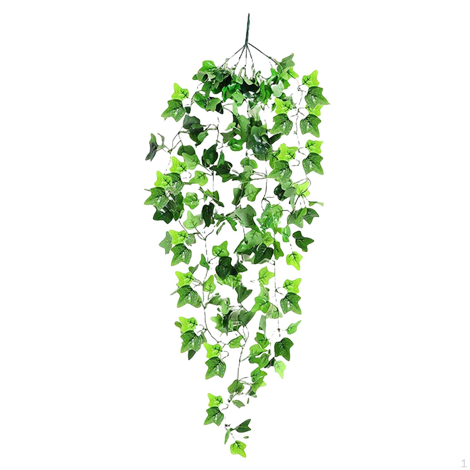 Green Ivy Garland Faux Rattan Leaves for Indoor Garden Décor Ivy Leaf