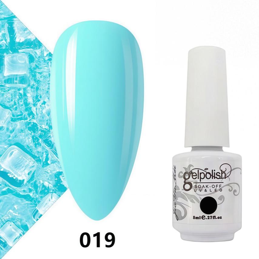 Amber Gel Polish Set: Gel Polish Manicure Kit with Whitening, Base Coat, and Sealer.