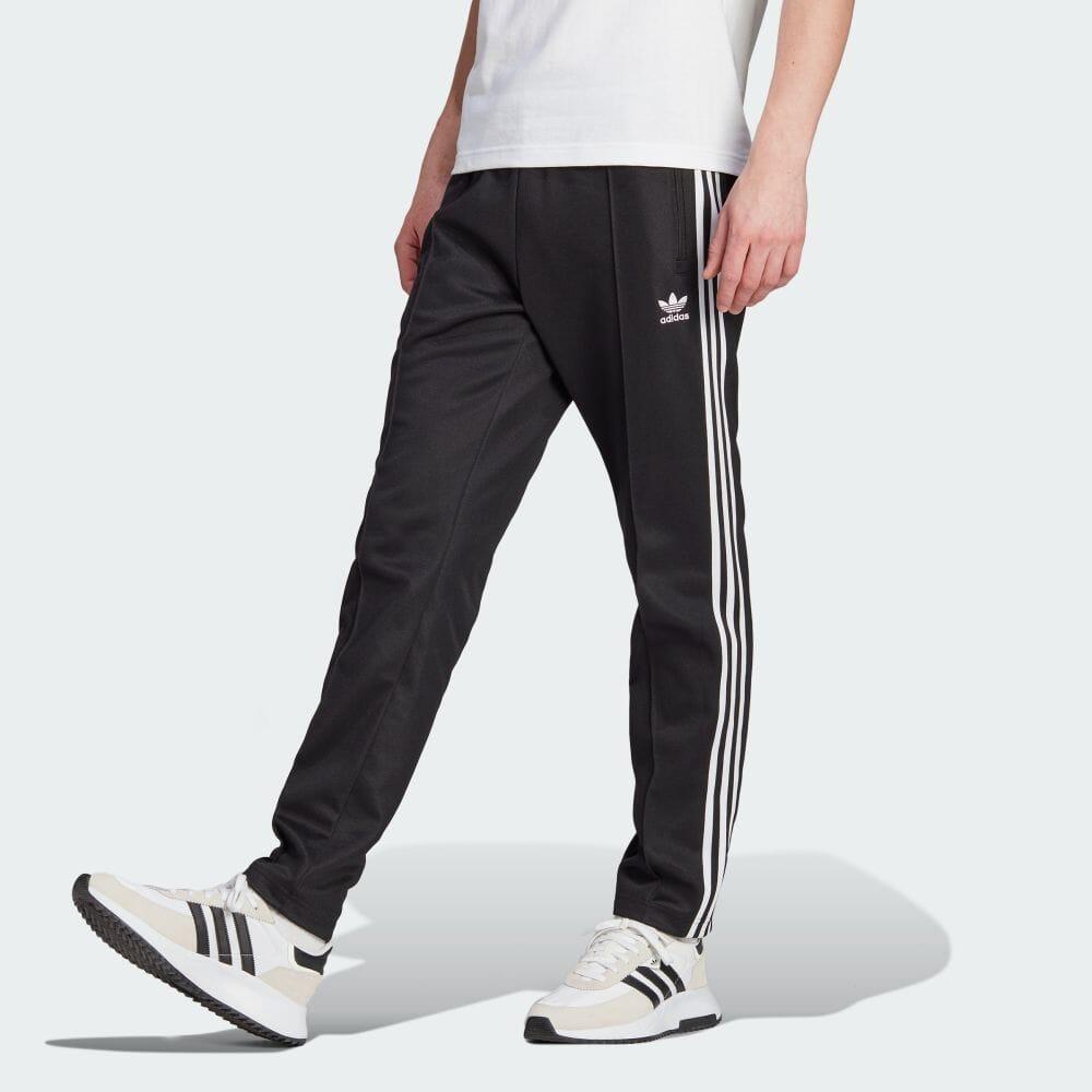 Adidas Originals Trefoil Three-Stripe Colorblock Joggers With Elastic Waist Men Bottoms Black II5764