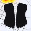 1 Paire Chaussettes Courtes en Coton à Cinq Doigts Femme Fille Respirantes Absorbant la Sueur