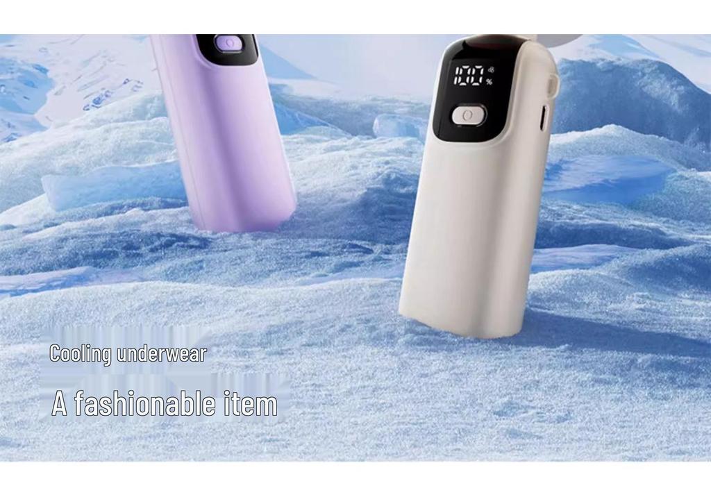 Foldable Handheld Neck Fan with Turbo Cooling and Ice Pack