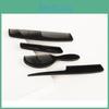 Premium Schwarzer Haarstyling Kamm Set 4 Stück Kunststoff Haarkamm Professionelle Qualität