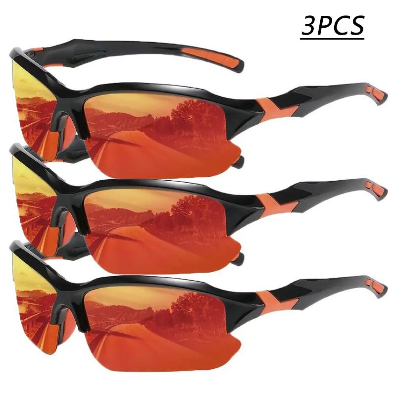 

1/3PCS Half Rim Glasses Iron Frame ABS Lens Fashion Eyewear Dry Clean Only 3247