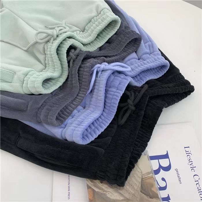 Autumn Winter Women Casual Sports Pants Fashion Fleece Warm Sweatpants Baggy Thick Joggers Trousers Female Sporting Clothing