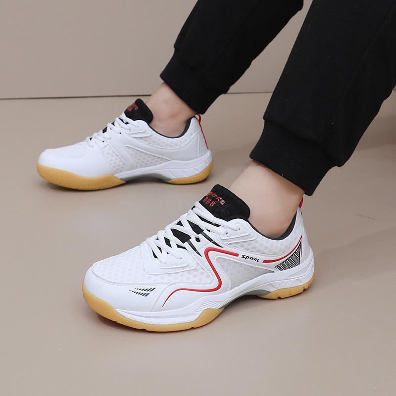 New Badminton Shoes Men's Shoes Breathable Table Tennis Shoes Ultra-light Shock-absorbing Women's Shoes Competition Training Shoes Couple Tennis Shoes