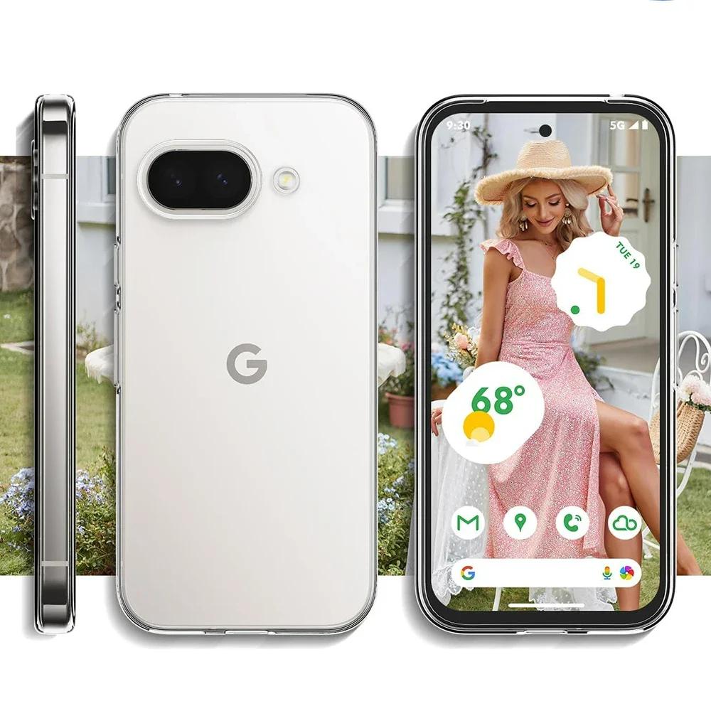 Shockproof Ultra Thin Transparent Silicone Soft Case For Google Pixel 9a Clear Phone Back Cover