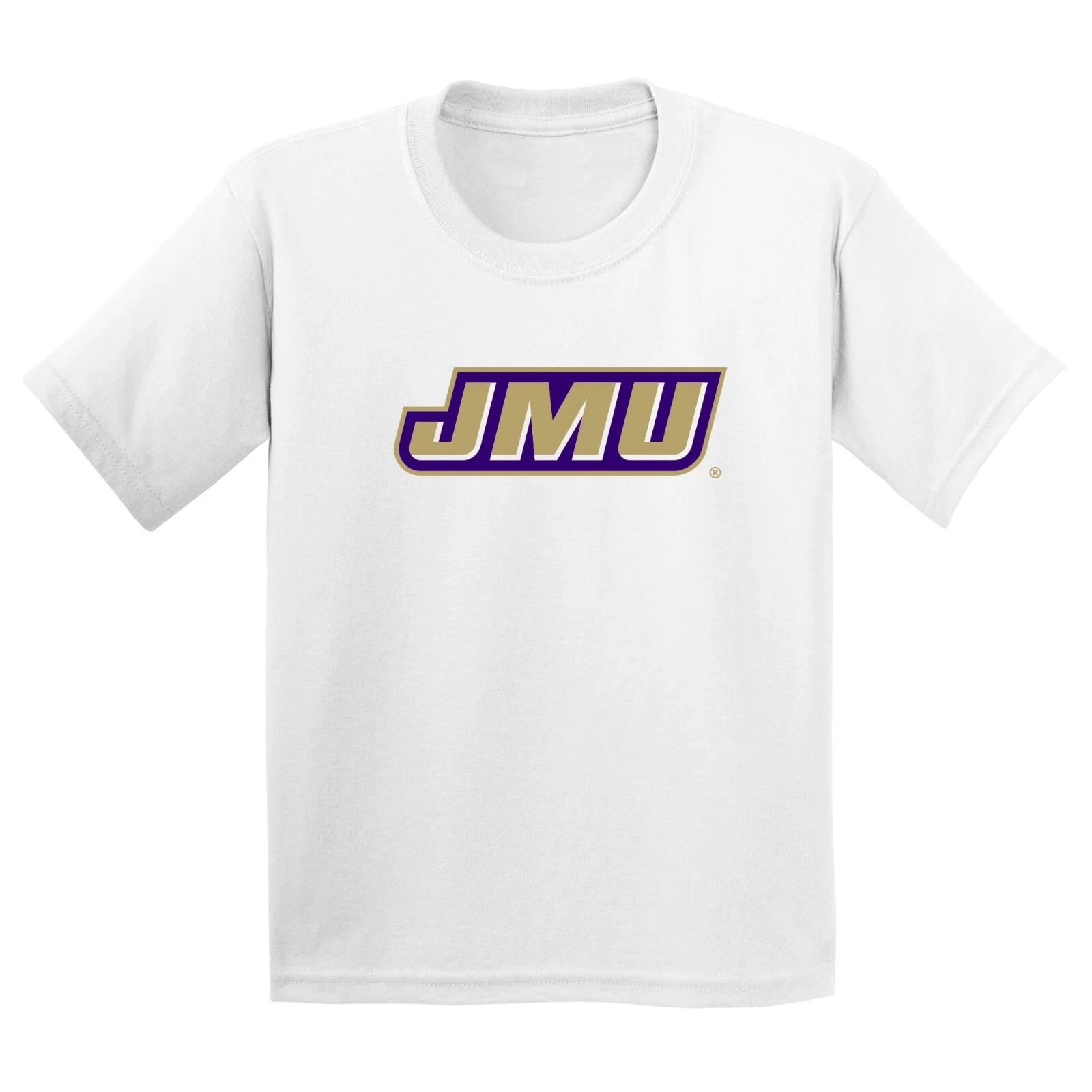 James Madison Primary Logo Youth T-Shirt - White S