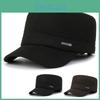Men Classic Letters Warm Flat Cap Winter Ear Protection Thickened Outdoor Travel