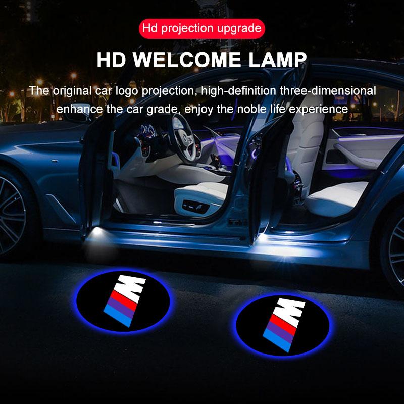 2pcs Welcome Door Light Car Projector Lamp LED Courtesy Wireless Decoration for Mini Cooper One JCW F55 F56 F57 R56 Accessories