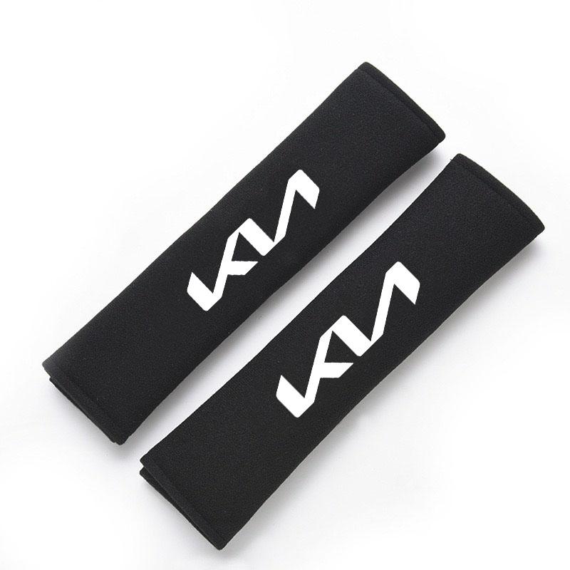 

2026 Hot Car Sticker Car Seat Belt Cover Shoulder Cushion Protector Safety Belts Shoulder Pads For Kia Rio 3 4 K2 K3 X-Line Acce