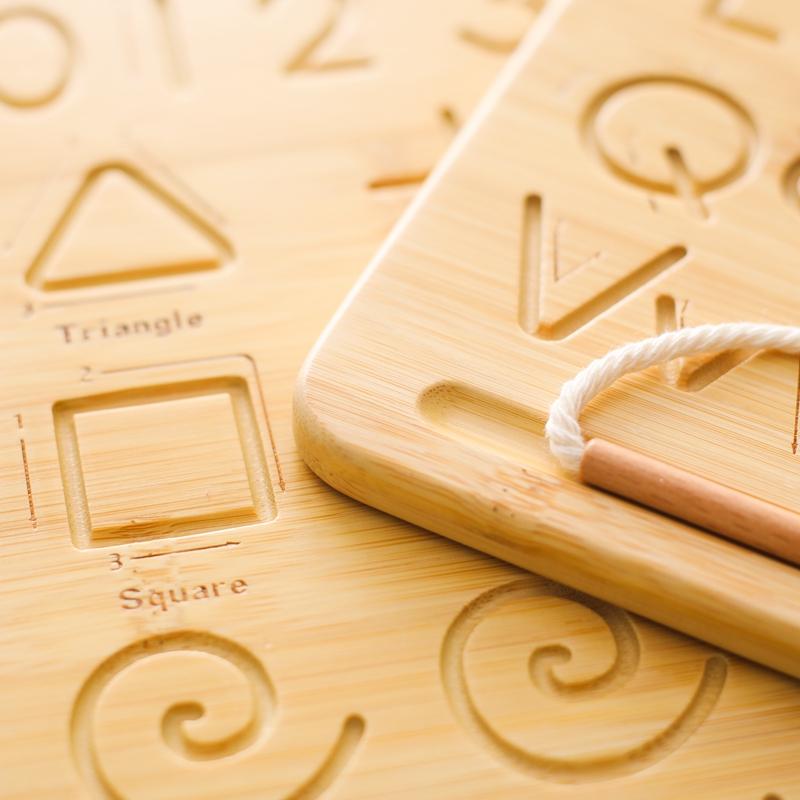 New Montessori Alphabet Learning Board Wooden Toys Children'S Early Education Toys Wooden Digital Alphabet Board Infant Gifts