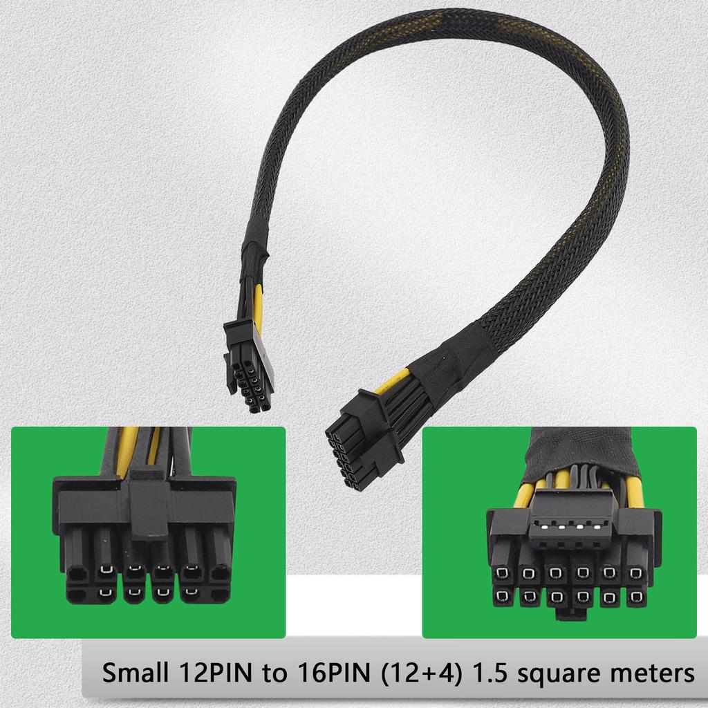 PCIe 12Pin to 16Pin(12+4) GPU Power Line for R750XA R750XS R750XD Data Center Servers High Temperatures Resistance