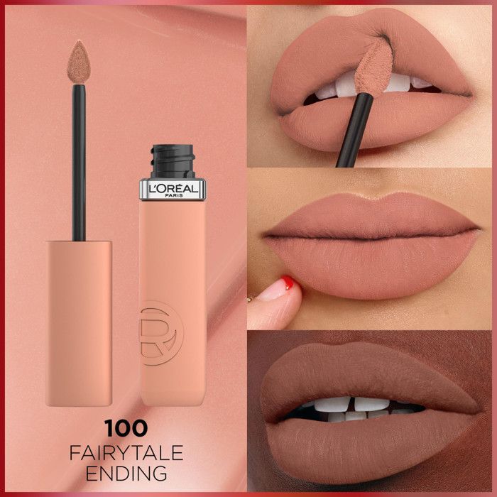Lipstick - L'Oréal Paris - Infaillible Matte Resistance - No. 100 Fairytale Ending - 5ml - 16h Matte Finish