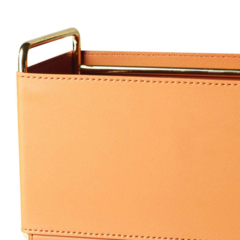 Desktop Storage Box Tidy Stylish Remote Control Organize Boxes Leather Pen Holder for School Home Vanity Table Table Decor