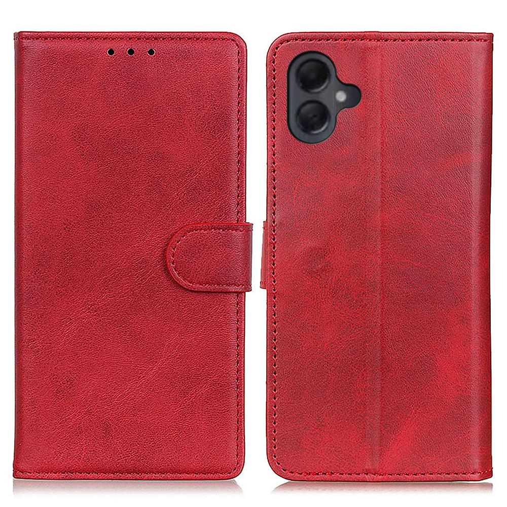 For Samsung Galaxy A06 4G Stand Wallet Case Cowhide Texture Leather Phone Cover