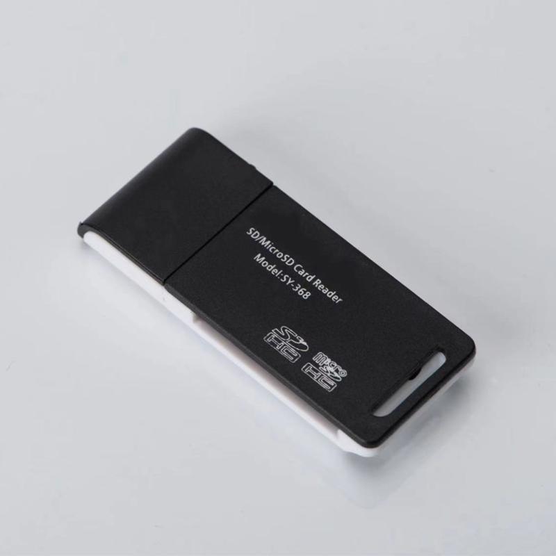 

Usb 2 в 1 высокоскоростной кард-ридер для карт памяти Sd Micro Sd TF адаптер для ПК ноутбука аксессуары комплект камеры чёрный