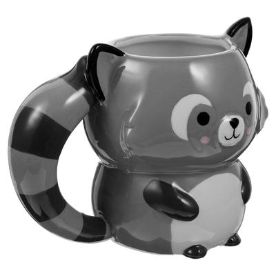Keramiktasse Keramikgeschenktasse Tier Waschbär Keramiktasse Keramikgetränketasse Tee Kaffeetasse