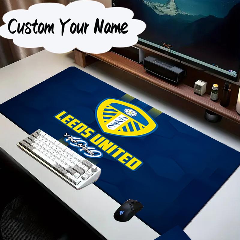 Custom Name Mouse pad Leeds United Crest Legacy Mouse Pad Desk Mat, Non-Slip Rubber Backer Pad For Computer Notebook Gaming Mouse Pad Birthday Gift