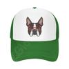 Denim-Kappe, Boston Terrier-Hund, Baseball-Dad-Cap, klassisch gewaschen, 100 % Baumwolle, verstellbar, lässig, Sport, für Unisex, Damen, Mütze