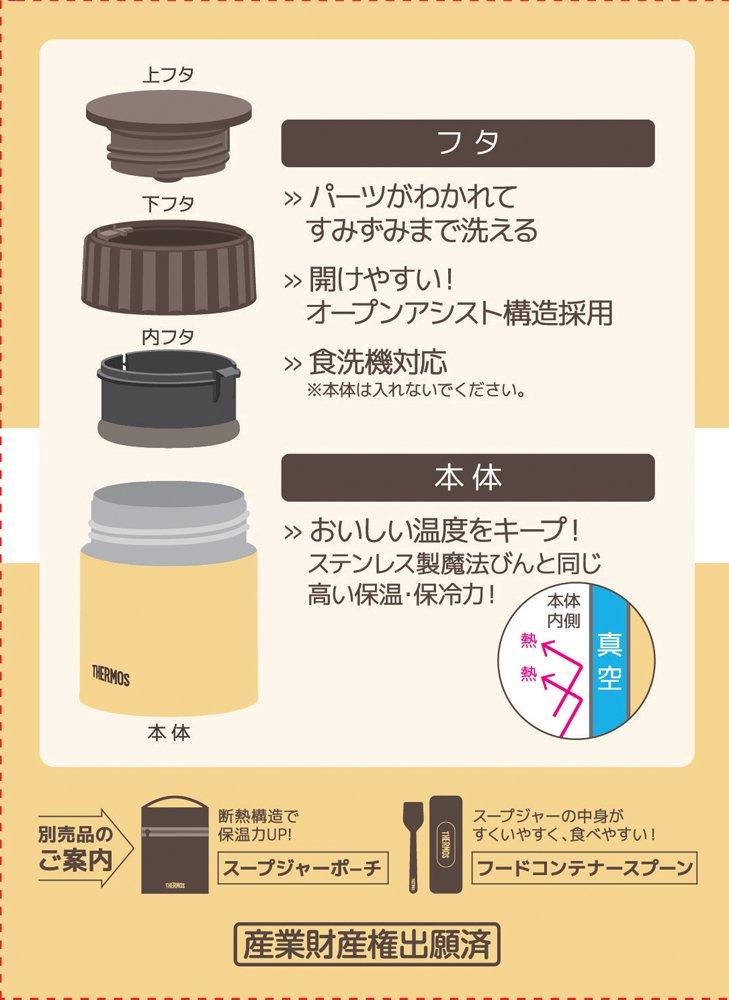 Thermos Vacuum Insulated Soup Jar 300ml Banana BNN JBQ-300