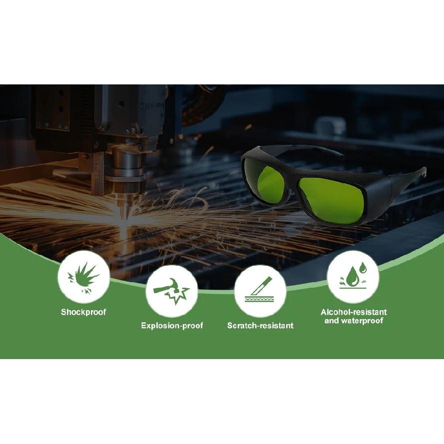 Laser Safety Goggles 800-1100nm,1000-1090nm Protection Goggles OD7+ Professional Eye Protective Glasses