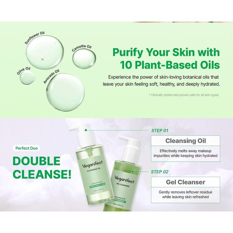 Veganifect - Clean And Glow Green Barley Cleansing Oil