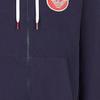 Emporio Armani Logo Patch Drawstring Hooded Zip-Up Raglan Sleeve Sweatshirt Men sweatshirt Navy-Blue 111835-3R573-48336