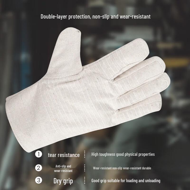 Shuyi Double-Layer Canvas Work Gloves (10 Pairs)